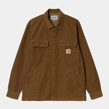 Carhartt Mens Dixon Shirt Jacket - Hamilton Brown Rinsed - The Foot Factory