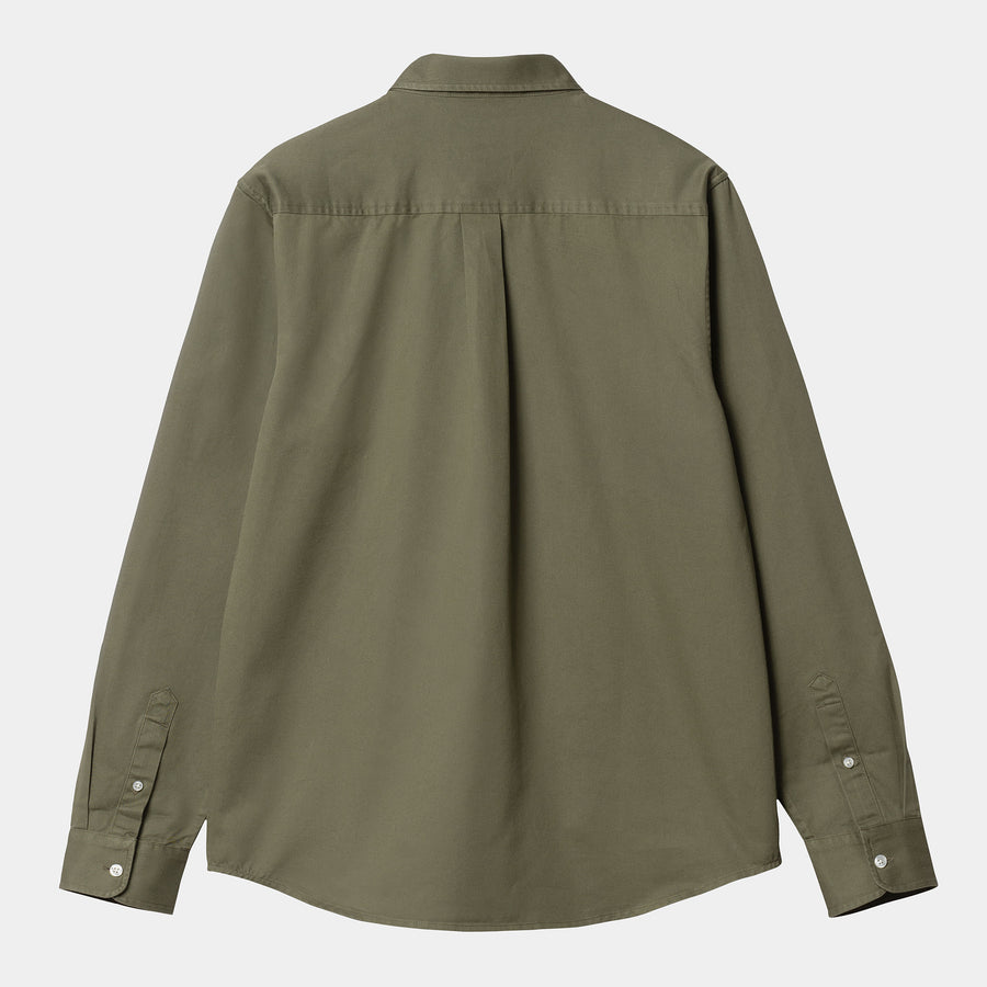 Carhartt Mens Long Sleeve Madison Shirt - Seaweed / Wax