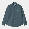 Carhartt Mens Long Sleeve Madison Shirt - Storm Blue / Wax