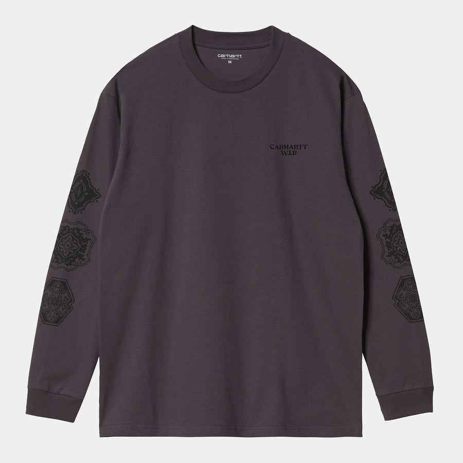 Carhartt Mens Long Sleeve Scope Organic Cotton T-Shirt - Artichoke / Black
