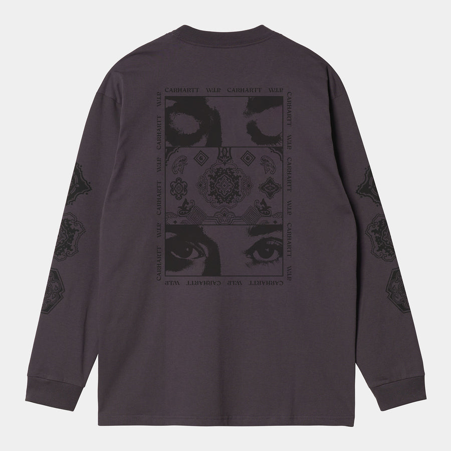 Carhartt Mens Long Sleeve Scope Organic Cotton T-Shirt - Artichoke / Black