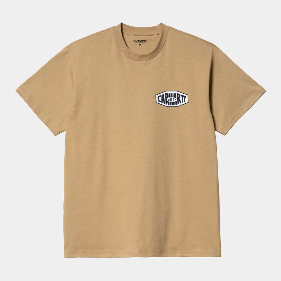 Carhartt Mens Short Sleeve New Tools Organic Cotton T-Shirt - Dusty Hamilton Brown