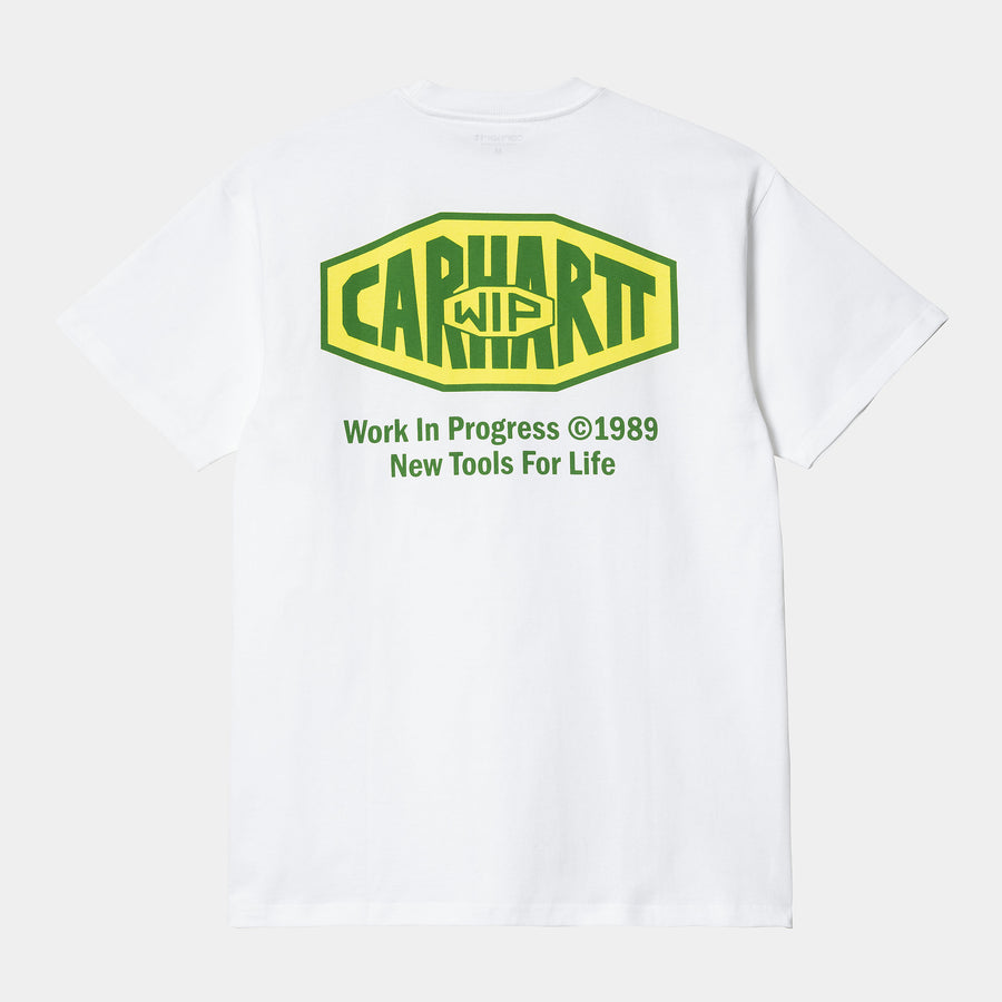 Carhartt Mens Short Sleeve New Tools Organic Cotton T-Shirt - White