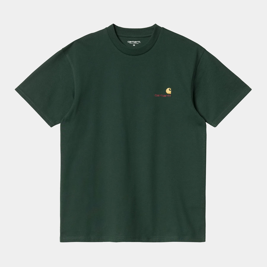 Carhartt Mens Short Sleeved American Script T-Shirt - Grove - The Foot Factory