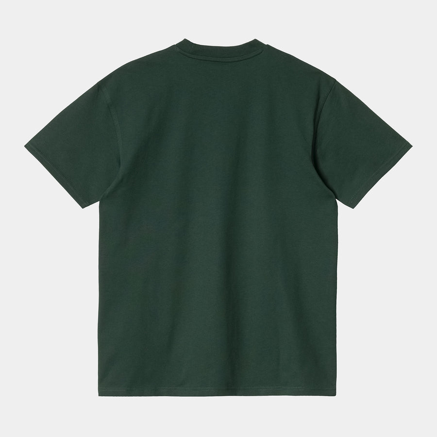 Carhartt Mens Short Sleeved American Script T-Shirt - Grove - The Foot Factory