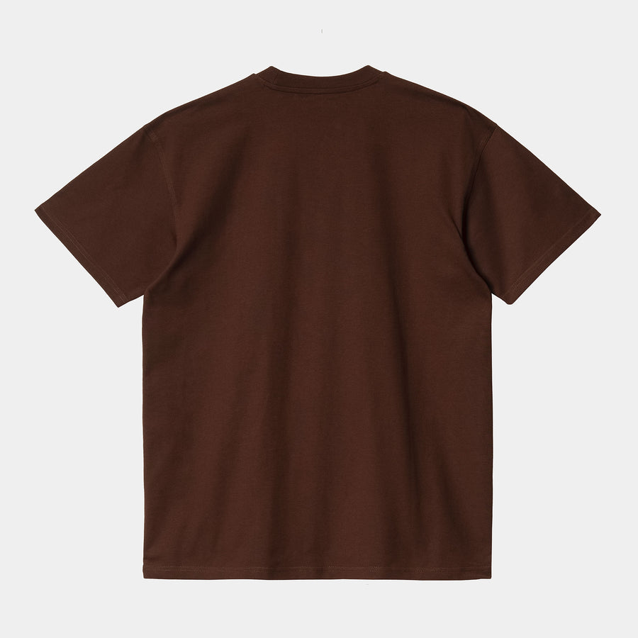 Carhartt Mens Short Sleeved American Script T-Shirt - Off Road - The Foot Factory
