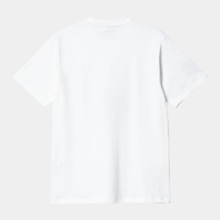 Carhartt Mens Steamroller Organic Cotton Short Sleeve T-Shirt - White