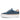 Carmela Womens Leather Platform Trainers - Navy