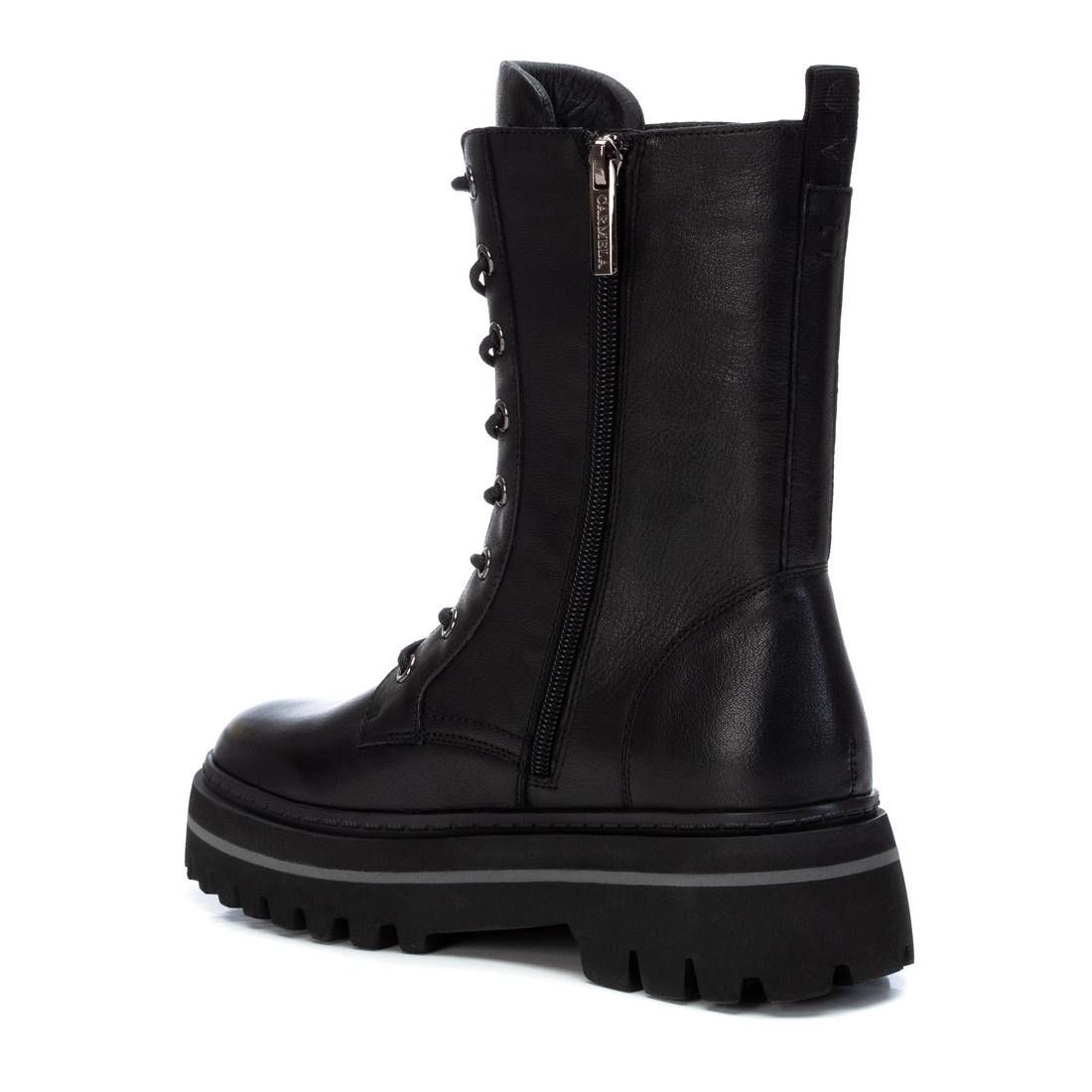 Carmela Womens Leather Fashion Boot - Black