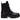 Carmela Womens Leather Monogram Fashion Boot - Black