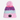 Outside In Unisex Cotton Candy Pom Pom Hat - Pink / White