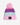 Outside In Unisex Cotton Candy Pom Pom Hat - Pink / White