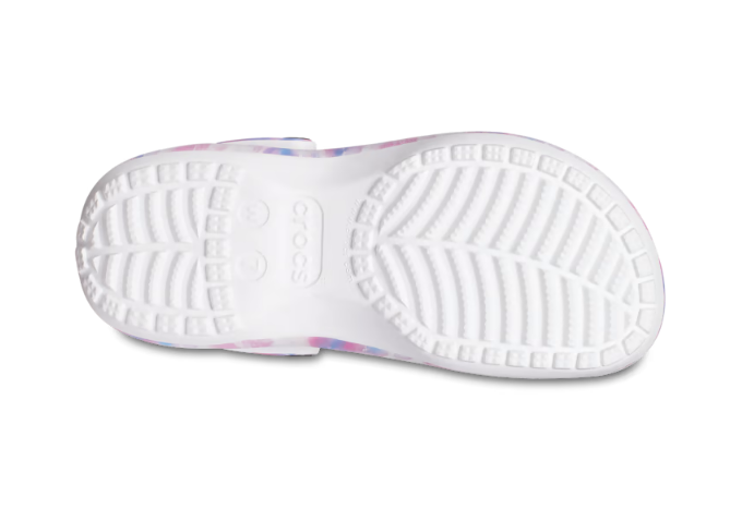 Crocs Unisex Classic Platform Dream Clog - White / Multi
