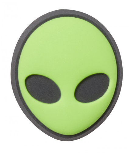 Crocs Jibbitz Alien Head Green Charm