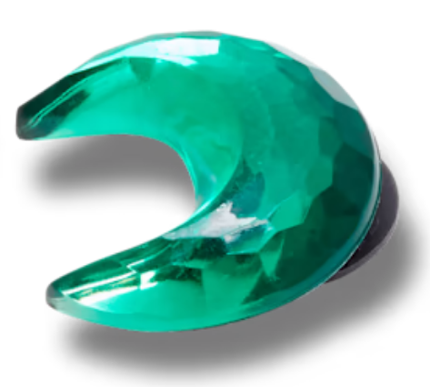 Crocs Jibbitz Elevated Gem Moon Shape Charm