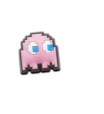 Crocs Jibbitz Pac-Man Pink Ghost Pinky Charm
