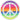 Crocs Jibbitz Rainbow Peace Charm - The Foot Factory