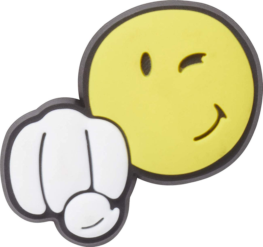 Crocs Jibbitz Smiley World Fist Bump Charm