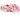 Crocs Otroške klasične podložene marmorirane cokle - električno roza