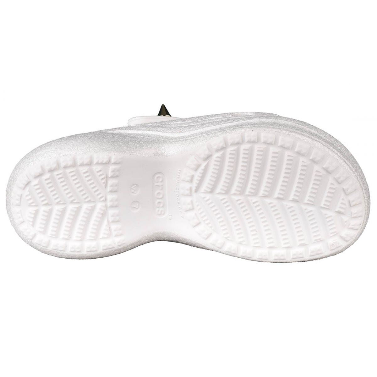 Crocs Unisex Classic Bae Studded Glitter Clog - White