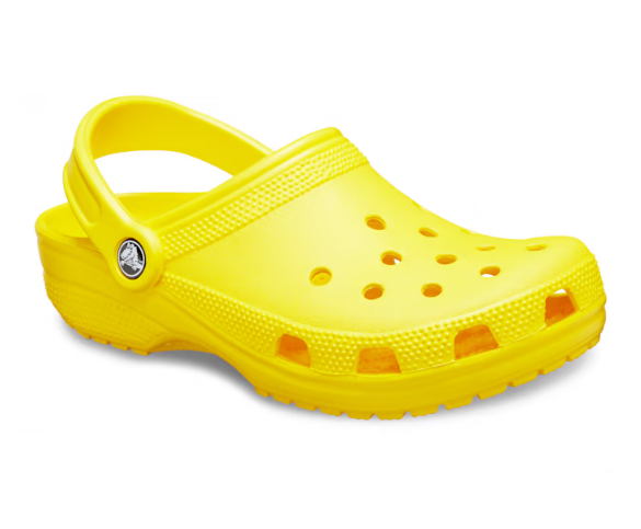 Crocs Unisex Classic Clogs - Lemon - The Foot Factory