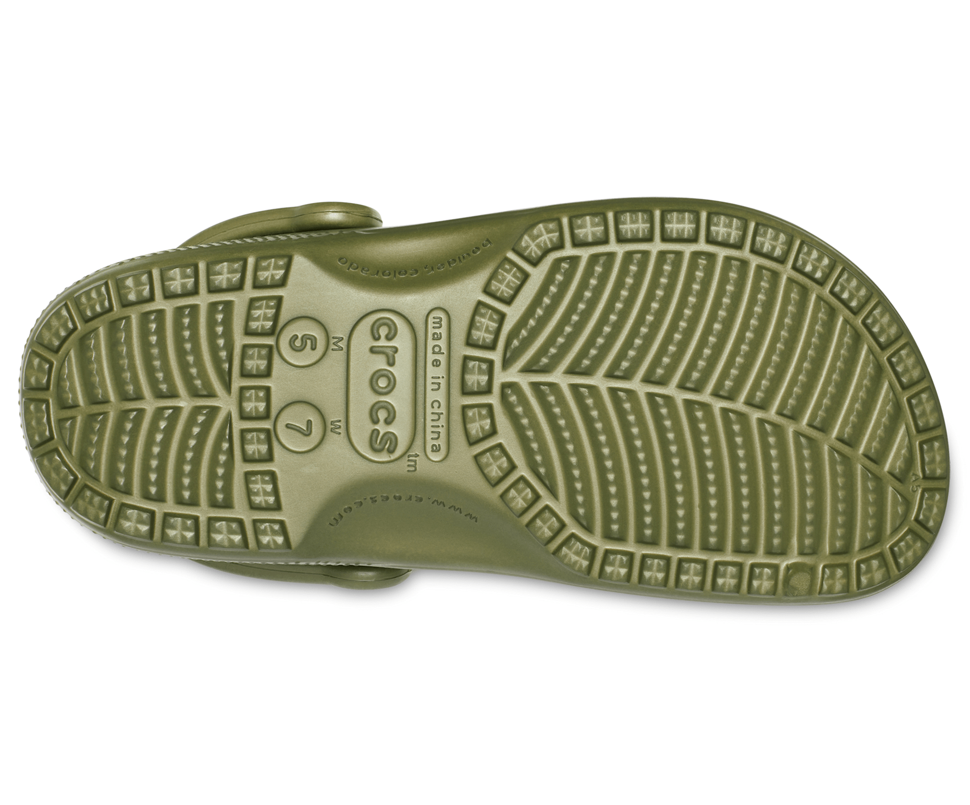Crocs Unisex Classic Clogs - Army Green - The Foot Factory