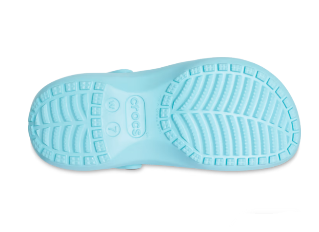 Crocs Unisex Classic Platform Clog - Pure Water - The Foot Factory