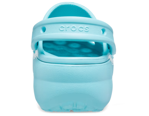 Crocs Unisex Classic Platform Clog - Pure Water - The Foot Factory