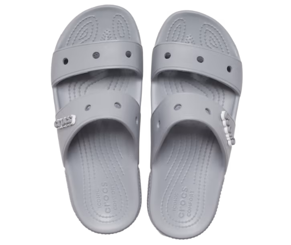 Crocs Unisex Classic Sandal - Light Grey - The Foot Factory