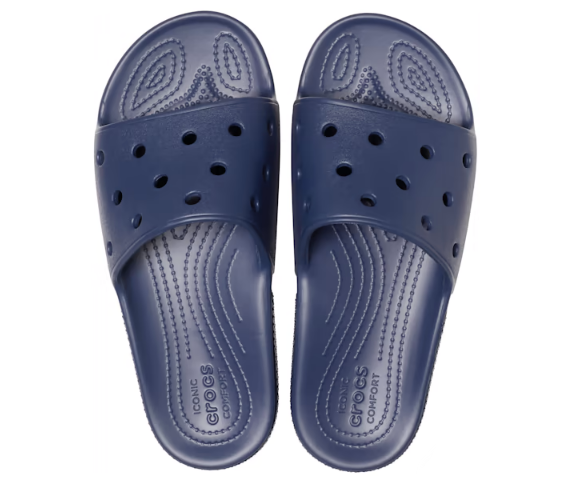 Crocs Unisex Classic Slide - Navy - The Foot Factory