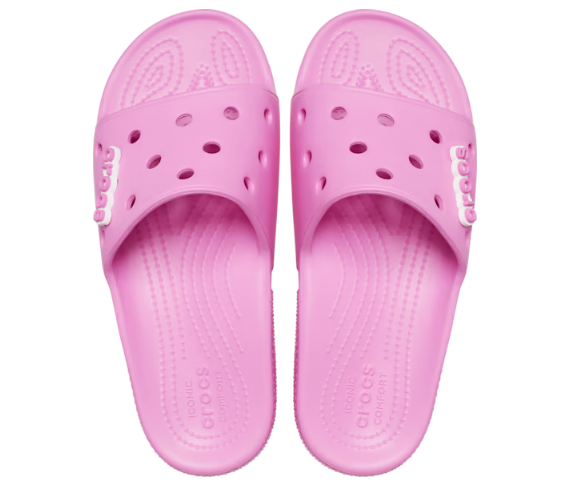 Crocs Unisex Classic Slide - Taffy Pink - The Foot Factory