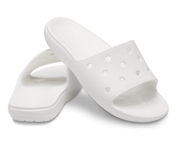 Crocs Unisex Classic Slide - White - The Foot Factory
