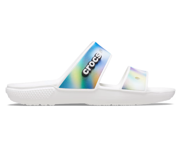 Crocs Unisex Classic Solarized Sandal - White / Multi