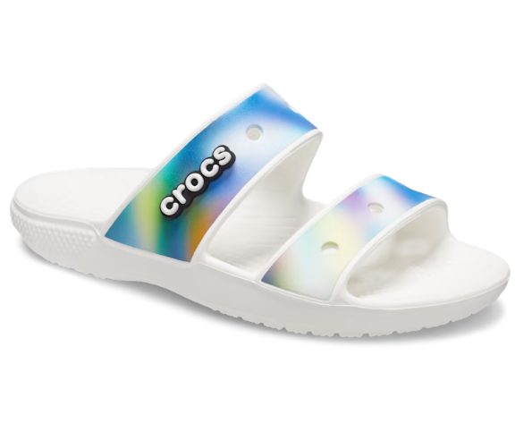 Crocs Unisex Classic Solarized Sandal - White / Multi