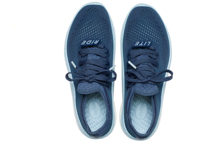 Crocs Unisex Classic LiteRide 360 Marbled Pacer Trainer - Navy / Blue Grey - The Foot Factory