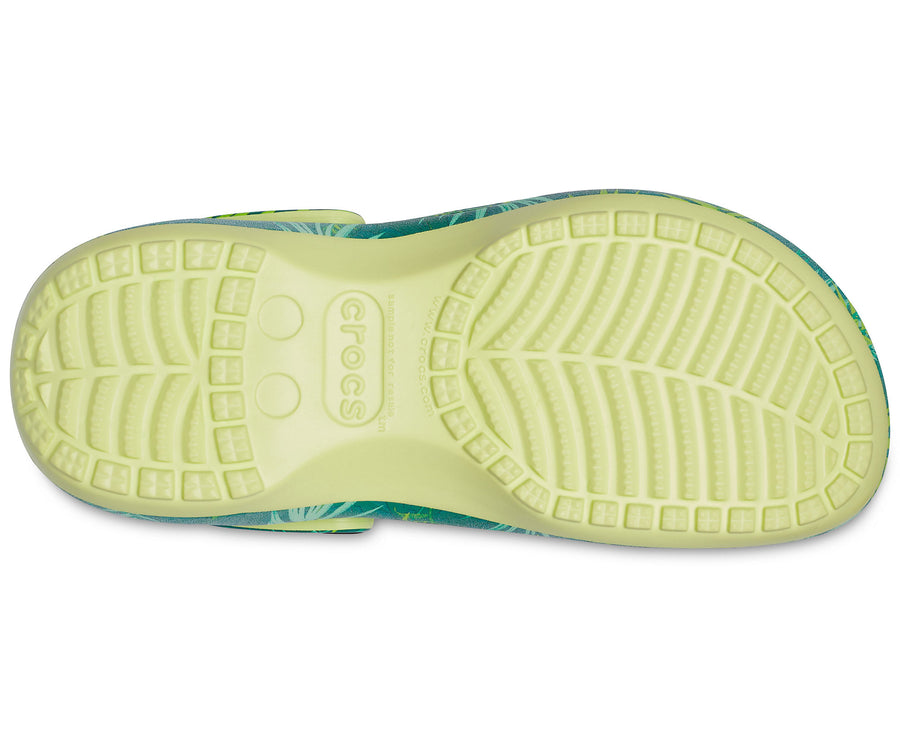 Crocs Womens Classic Platform Clog - Tropical / Green