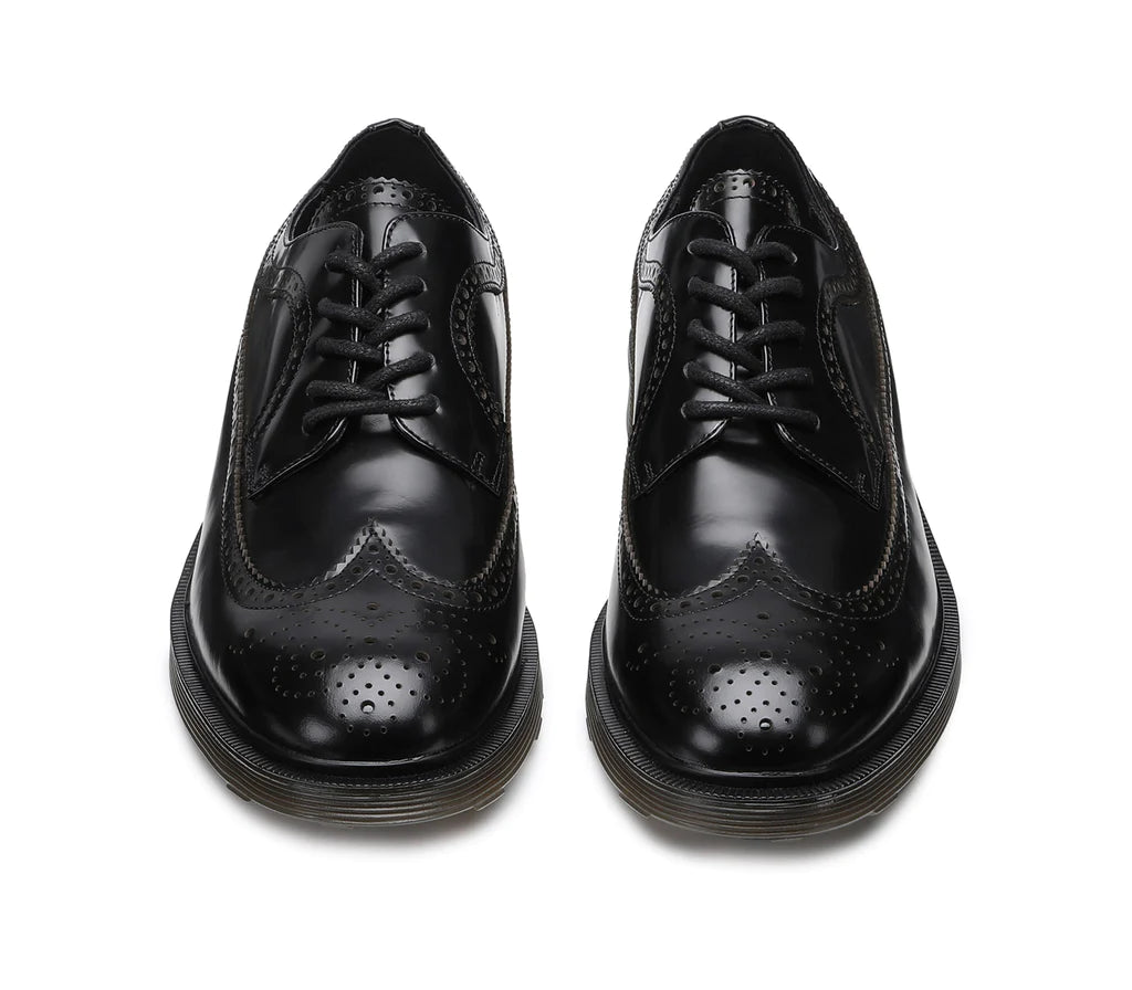 Cult Mens Ozzy 414 Leather Shoe - Black
