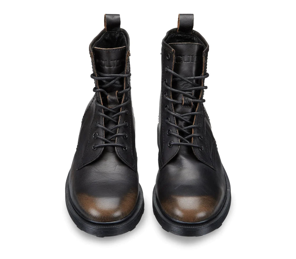 Cult Mens Ozzy 416 Leather Boot - Black - The Foot Factory