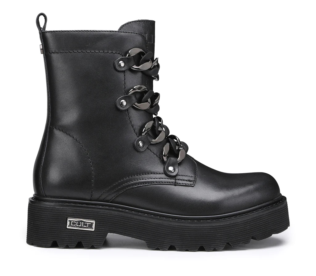 Cult Womens Slash 3489 Leather Boot - Black
