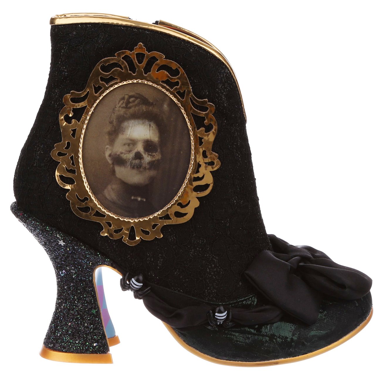 Irregular Choice Womens Ghostly Waltz Ankle Boot - Black - The Foot Factory