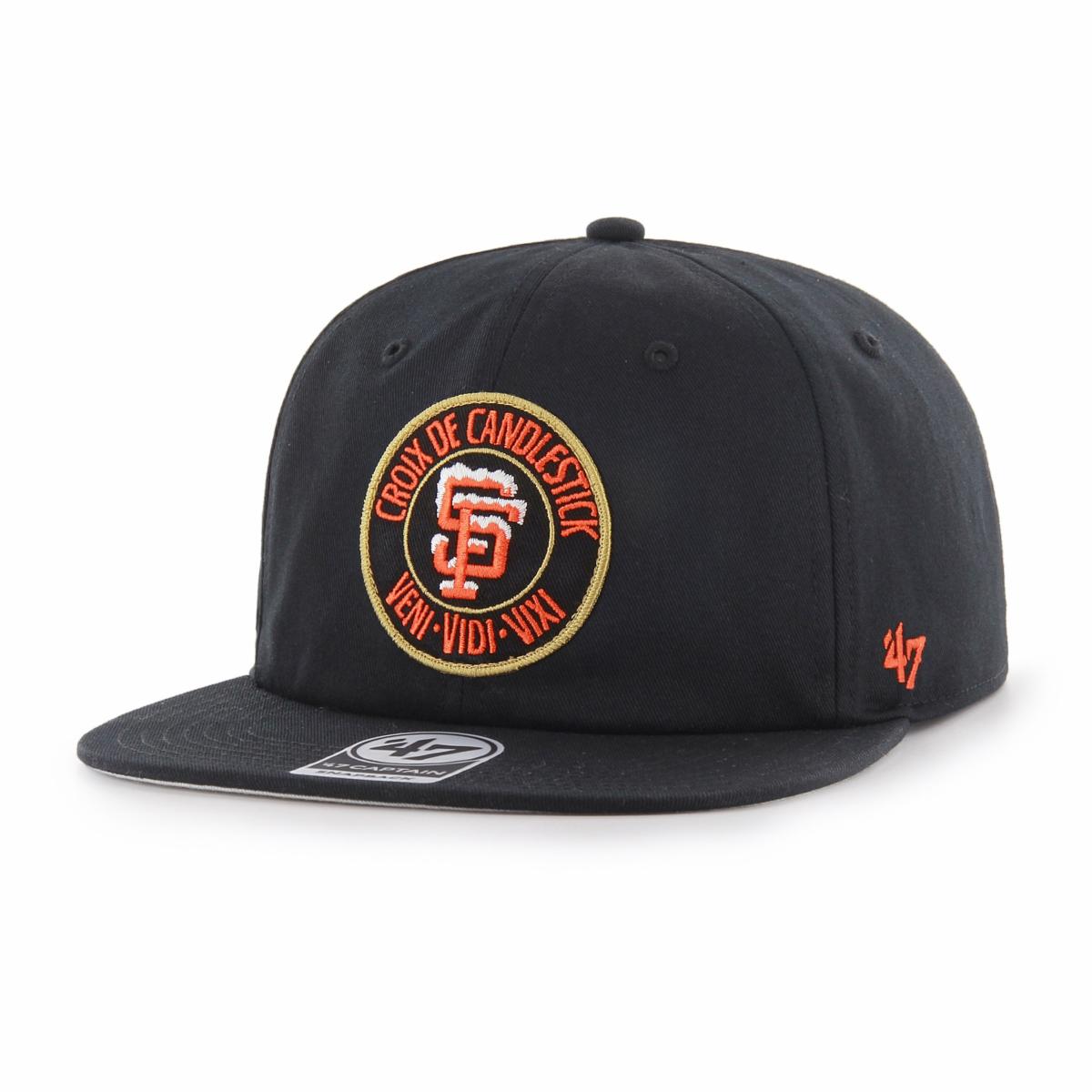 '47 Brand Unisex San Francisco Giants Thrasher Cap - Black - The Foot Factory