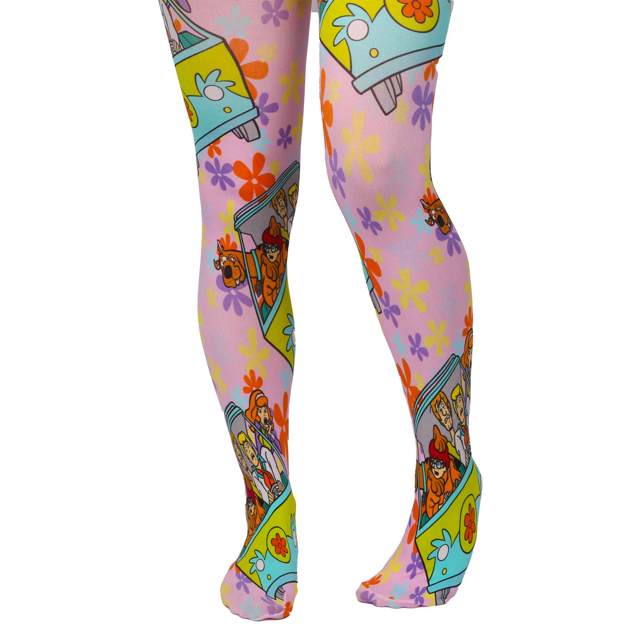 Irregular Choice Womens Scooby Doo Those Meddling Kids Tights - Pink