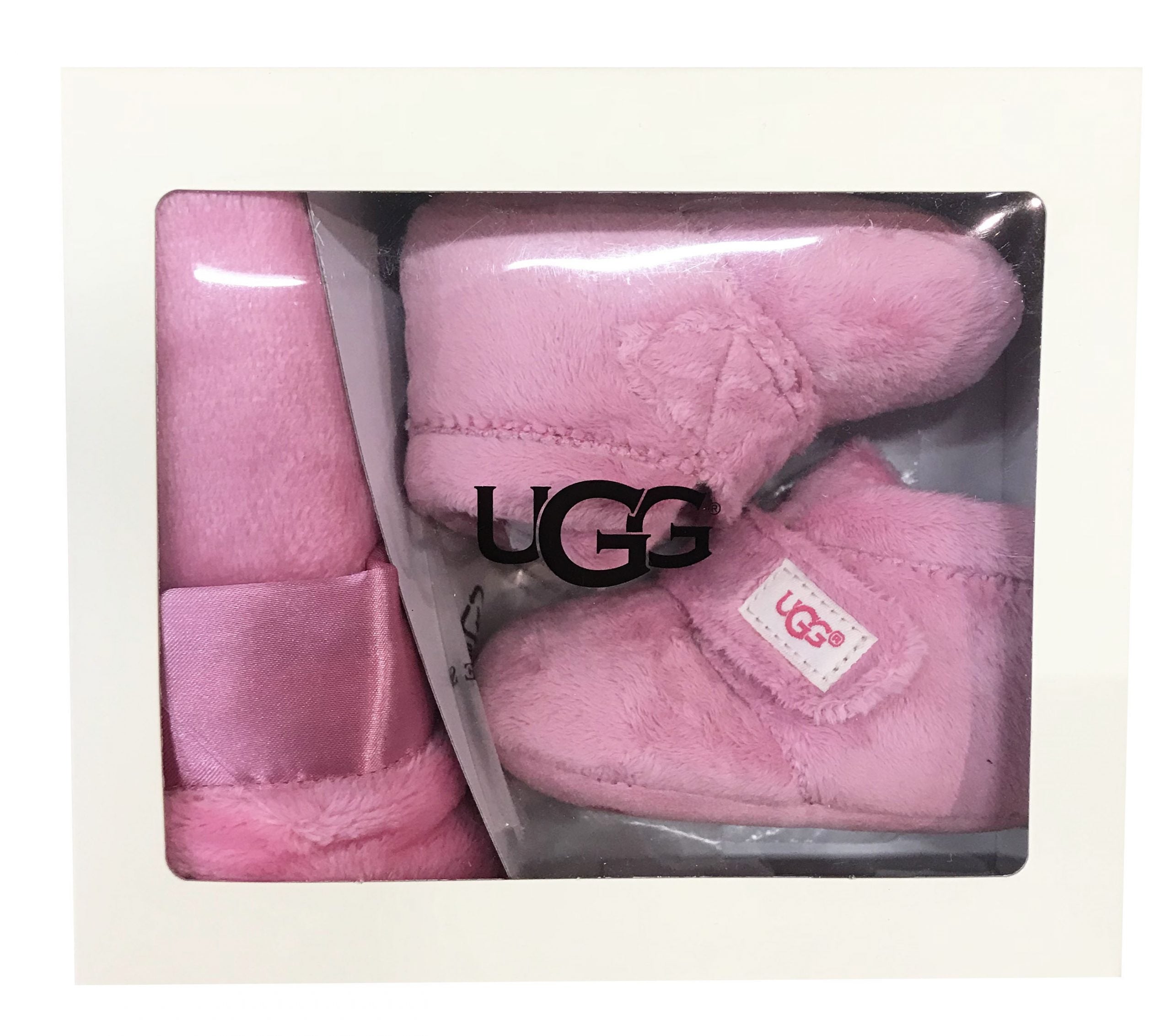 UGG - BIXBEE and Lovey - Bubblegum - Pink - Infant Booties (Includes Matching Comfort Blanket)