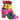 Irregular Choice Womens Building Love High Heel - Pink / Yellow / Green / Blue