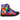 Irregular Choice Womens Colourful Kingdom High Top Trainers - Black / Blue / Purple