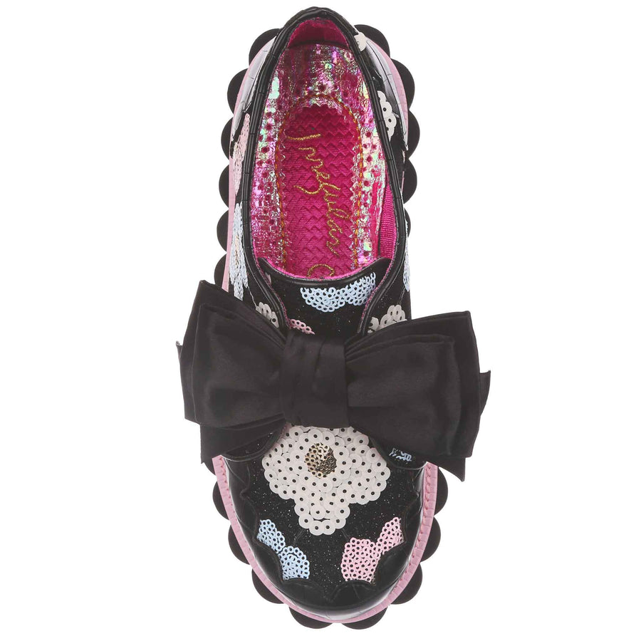 Irregular Choice Womens Cookie Cutter Platform Shoe - Black