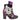 Irregular Choice Womens Dance of the Dead Heeled Ankle Boot - Purple
