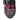 Irregular Choice Damskie botki na obcasie Dance of the Dead - fioletowe