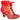 Irregular Choice Womens Fancy a Cuppa Heeled Ankle Boot - Red