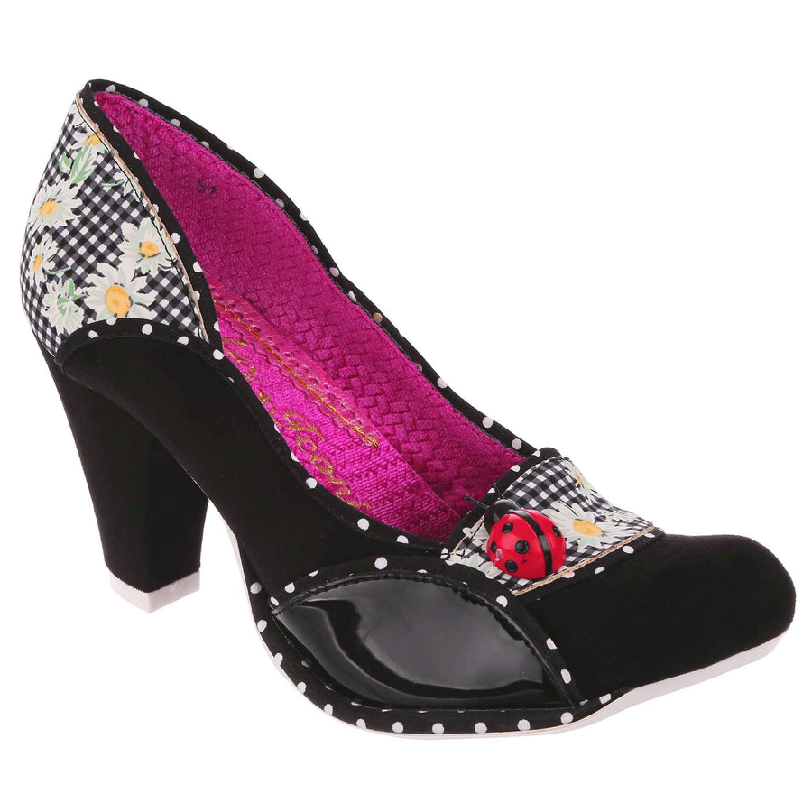 Irregular Choice Womens Future Ladybug High Heel - Black